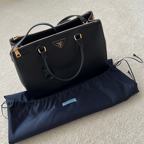 Prada Handbags - Prada Black Executive Tote